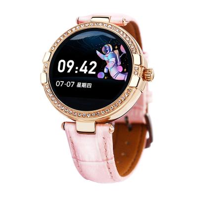 China Female Lady Smart Watch Body Temperature Water Resistant Health Care Heart Rate Monitor SMA F8 Real Time Smart Watch For Women for sale