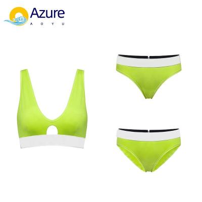 China Breathable Women's sexy underwear Sports solid color girls' underwear Sports underwear Women's sports underwear Bikini two-piece set for sale