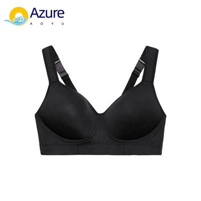 China Breathable OEM Customized Sexy Mesh Panel High Quality Training Shirt Lightweight Fitness Sportswear Women's Sports Bra for sale