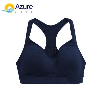 China Breathable New Style Fitness Sports Elastic Apparel Gym Sexy Cross Back Solid Black Custom Women Yoga Bra plus size for sale