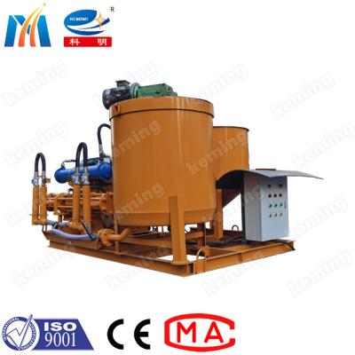 China Piston Grout Pump Station With Two Barrels Concrete Cement Mixing Storage Barrel en venta