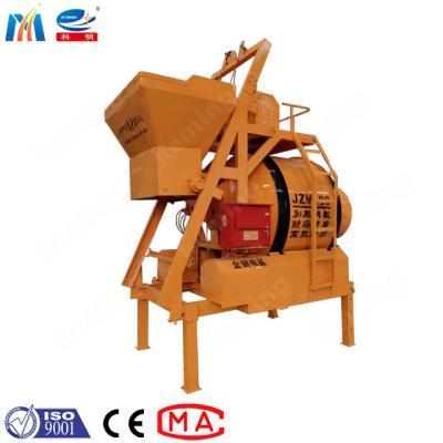 China Tyre Movable concrete mixer JZM self- falling Engine Drum Mixer With Hopper en venta