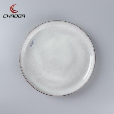 China Chaoda Viable High Quality Ceramic Dishes Wholesale Round Ceramic Dinner Plates Modern Ceramic Dishes for sale