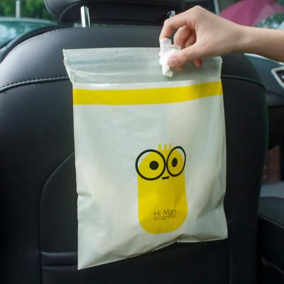 China Wholesale Disposable Mini Trash Bag For Cars Biodegradable Easy Self-adhesive Self-adhesive Kitchens Travel Camping for sale