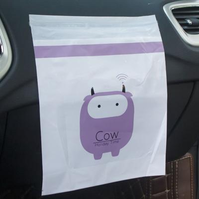 China Disposable Custom Logo 40pcs 0.015mm Mini Waterproof Removable Car Trash Slim Bag for sale