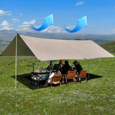 China Tube Type Car Tail Tent Rainproof Gable Upf50+ Sun Shade Outdoor Stake Tarp For Car Moving for sale