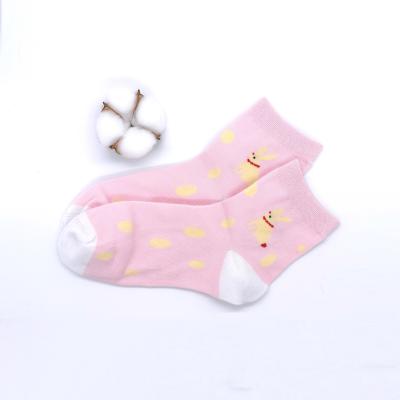 China Sporty Cute Animals Cartoon Pink 5 Pair Cotton Women Ladies Crew Socks With Box for sale