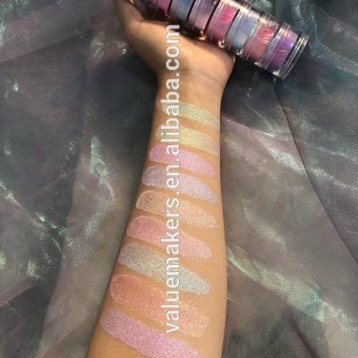 China Private Label Makeup Duochrome Waterproof Eyeshadow Chameleon Blends Loose Dyes Chromed Powder for sale