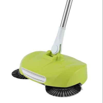 China Hotel Hand Push Floor Cleaning Ratate Broom Manual Cleaning Sweeper for sale