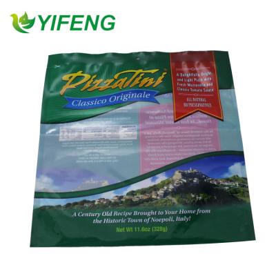 China food pizza packaging bag/frozen food bag/window plastic bags for sale