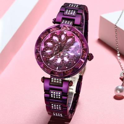 China 2020 Good Luck Watches Women's Waterproof Wristwatch Rose Gold Ladies Brand Quartz Flower Watch dropshipping for sale