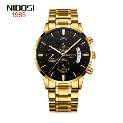 China Hot Sale NIBOSI 2309 Chronograph Men 3ATM Waterproof Quartz Watch for sale