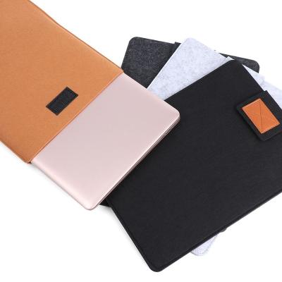 China 11 13 Eco-friendly / Washable 15 Inch Wool Felt Dustprooof Soft Protective Bag Cover Portable Ultra Thin Laptop Sleeve for sale