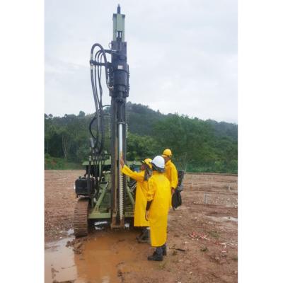 Κίνα Crawler type hydraulic hammer pile driver solar ramming machine for solar project προς πώληση