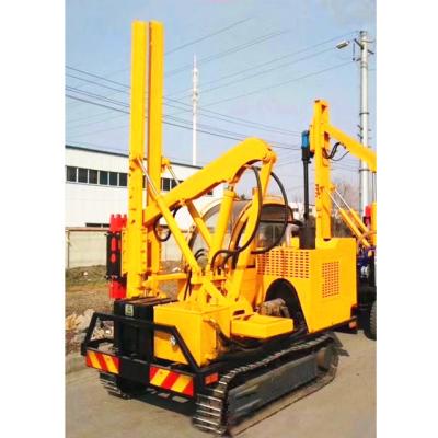 Κίνα Solar Crawler Hydraulic Pile Driver Machine, Photovoltaic Guardrail Post Pile Driver προς πώληση