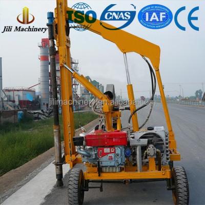 Κίνα China Highway safety barrier road guardrail fence post installing steel piling driver machine προς πώληση