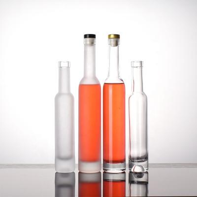 China 200ml 375ml 500ml 750ml Stock Clear Beverage OJ And Frost Flint Glass Champagne Sparkling Wine Superb Empty Brandy Liquor Bottle for sale