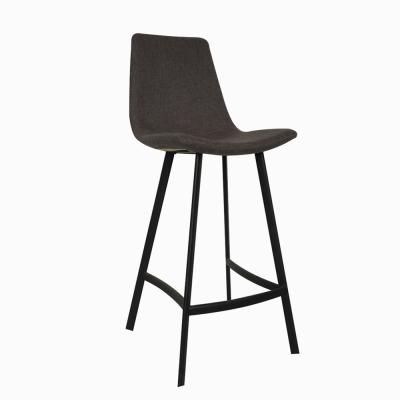 China Hot Selling Goods 2021 Bar Furniture Gray Fabric Barstool for sale