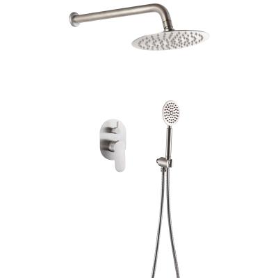 China With Sliding Bar Luxury Hotel Handle Bathroom Faucet Modern Double Set Concealed Shower for sale