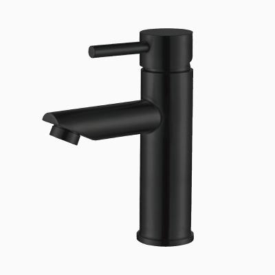 China Asian Modern Black Single Hole Faucets Cupc Basin Faucet Single Hole Certified Stainless Steel 304 for sale