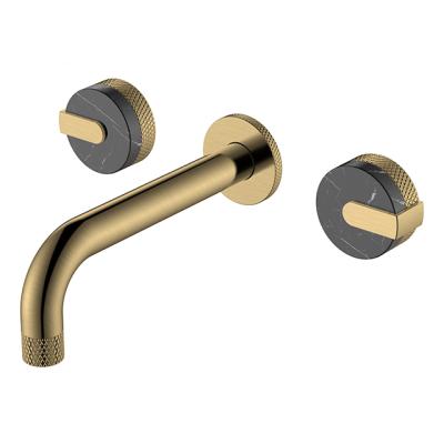 China Australian Standard Luxury Wall Mounted Faucets Tapware Brass Faucets Metered Brushed Gold for sale