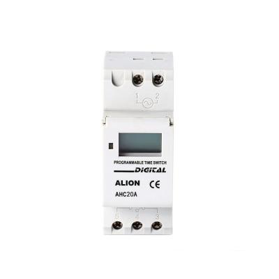 China ALION AHC20A Battery Operated Programmable Time Switch, Custom Digital Wall Clock Timer AHC20A for sale