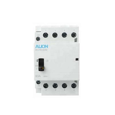 China ALION standard din-rail 250Vac 63A isolation contactor BCH8-63M for sale