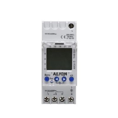 China ALION AHC615 DIN Rail Digital Digital LCD Timer Yearly Programmable Switch AHC615 for sale