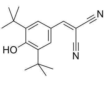 中国 Tyrphostin A9 Malonoben Cas 10537-47-0のチロシンのキナーゼ抑制剤 販売のため