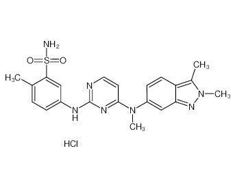 Cina Inibitore dell'HCl del cloridrato GW786034 di Cas 635702-64-6 Pazopanib in vendita