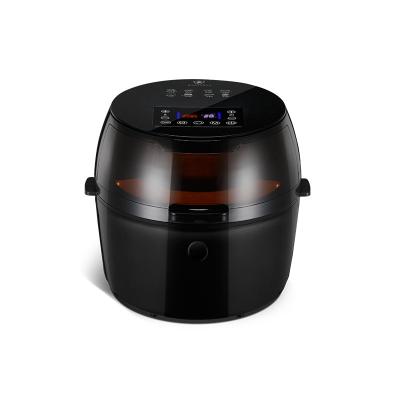 China Household Large Family Size Electric Hot Air Fryer with Digital LCD Touch Screen and Non-Stick Detachable Basket for sale