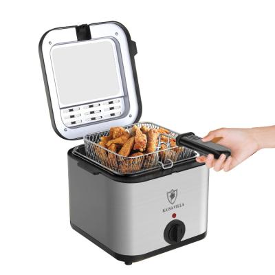 China Hotel Kitchen Appliances High Quality Professional Stainless Steel 2.5l Electric Oil Deep Fryer for sale