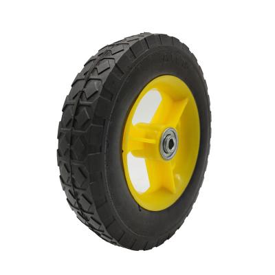 China Other 8inch 8x1.75 PU Foam Wheels Solid Casters For Canoe Trailer for sale