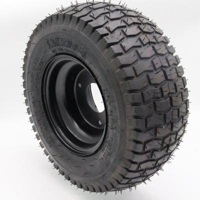 China 13inch Flat Freestanding Pneumatic Rubber Wheel 5.00-6 Tubeless For Shearer for sale