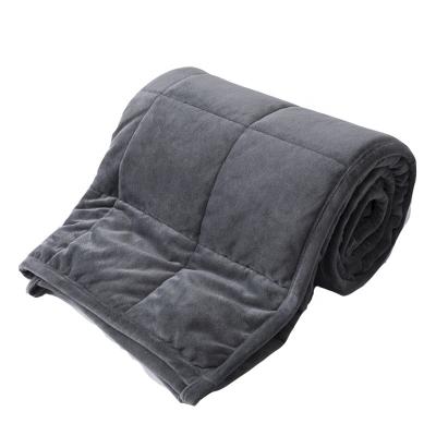 China Antistatic Wholesale Bamboo Cotton 15LBS Worry Weighted Blanket For Summer for sale