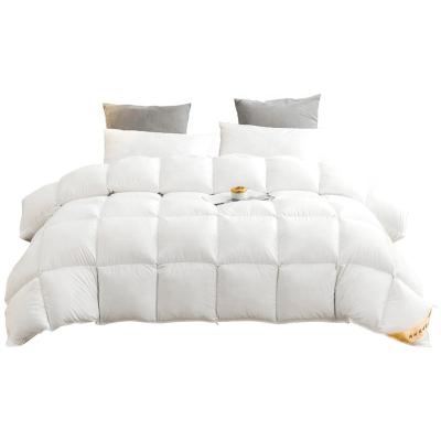 China Oeko-Tex Class I Soft Luxury Goose Down Comforter Queen King Size 100% Cotton Cover For All Season for sale