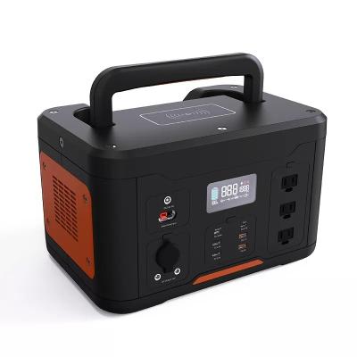 China Fireproof PC+ABS Rubber finish Solar generator 200w 300w 500w 600w 1000w 2000w Outdoor power bank portable solar power station portable power station for sale