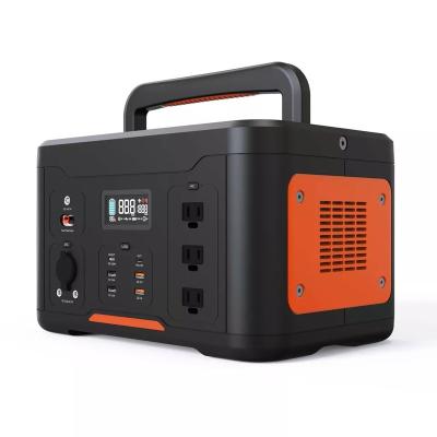 China Fireproof PC+ABS Rubber finish Factory Price 1000W LiFePO4 outdoor power supply portable camping power station solar generator for emergency outdoors for sale