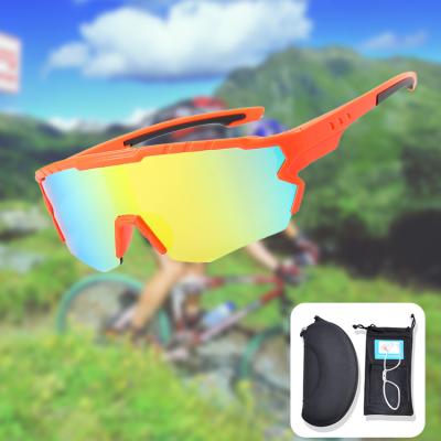 China Custom Sports Eyewear OEM Sports Sunglasses Anti UV Glasses Cheap Sports Eyewear For Outdoor Running Cycling for sale