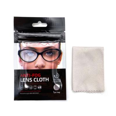 China Wholesale Custom Logo Multi-Use Microfiber Dry Optacal Stock Anti Fog Glasses Cloth Anti Fog Lens Remover for sale