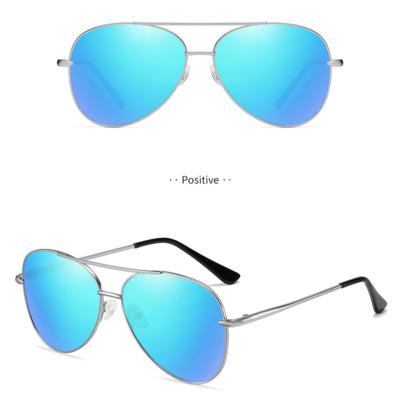 China Fashion Sunglasses Designer Silver Face Sunglasses Shiny Metal Unisex Sunglasses for sale