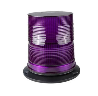 China TOPLEAD DC12-48V Single Flash LED Emergency Rotary Lamp, Metal Base Purple Xenon Spiral Bulbs Tamper Strobe Light Te koop