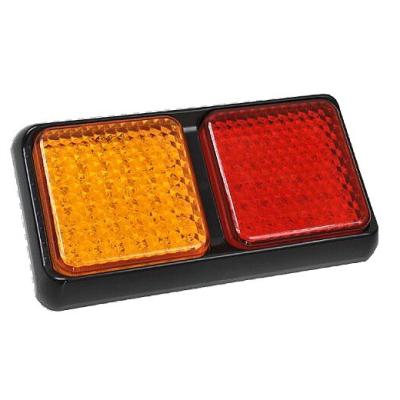 China Automatic Stop/Tail/Tail Truck LED Warning Lights Red Two Colors 36 Amber And 36 Tail Lights DC 12-24V KW-202AR for sale