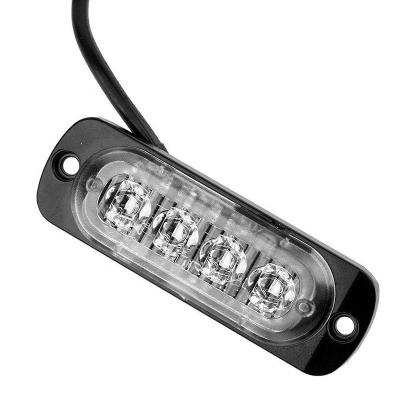 China Wholesale 10V-30V 4 Car Strobe Grill Lightbar Fog Lightbar Car Beacon Lamp Led Turn Signal Lamp Flashing Led Turn Signal Light for sale