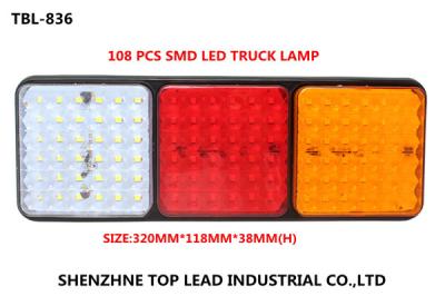 中国 PC lens and ABS base 3 in 1 LED truck light, 12-24V red white yellow traffic beacon warning light 販売のため