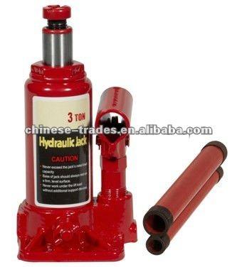 중국 Car Jack Hydraulic Bottle Jack 3 Tons with TUV-GS-CE Certificate 판매용