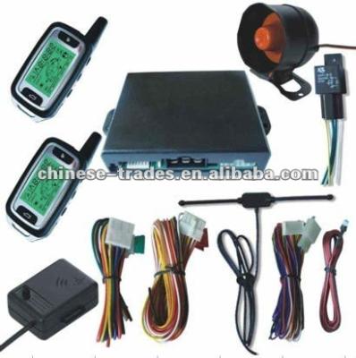 China Remote Two Way Starter Car Security System Car Alarm With Engine Starter en venta