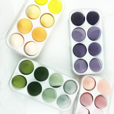 China Fashionable Beauty Custom Logo Eggs Egg Makeup Sponge Private Label Makeup Tools Colorful Lavender Sponge Eggs Powder Puff for sale