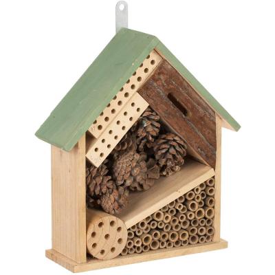 China Viable Hanging Insect Hotel For Bee Butterfly Ladybugs Beneficial Insect Habitat Custom Eco-Friendly Insect Hotel Garden Insect Home for sale