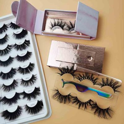 China Wholesale new style 3d mink eyelash vendor soft crisscross sensitive real lash 3d styles handmade fluffy lashes 18mm eye natural 22mm long 100% for sale